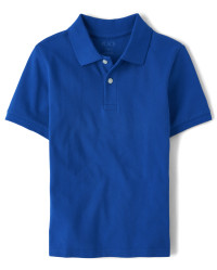Kids Uniform Pique Polo - blue | The Children's Place