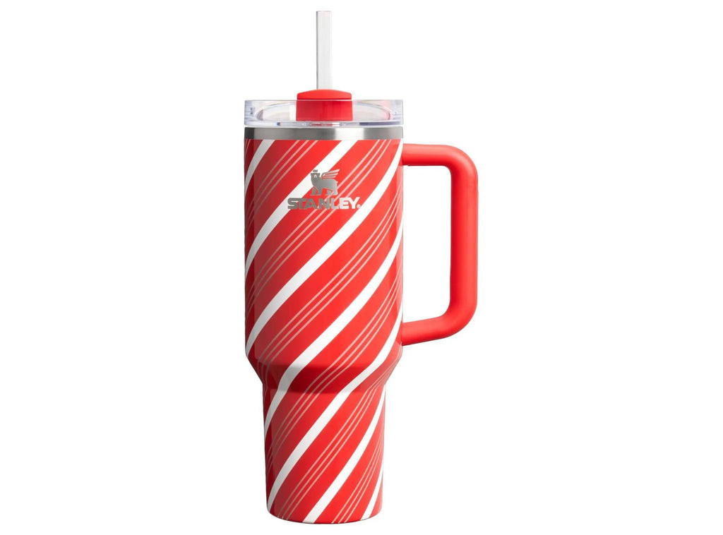 Stanley 40 Oz Stainless Steel H2.0 Flowstate Quencher Tumbler - Candy Cane Twist | REBEL (formerly Rebelstork)