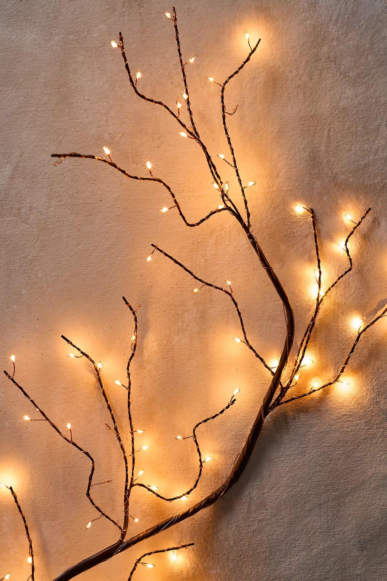 Stargazer Twinkling Copper Twine Branch Light | Anthropologie (US)