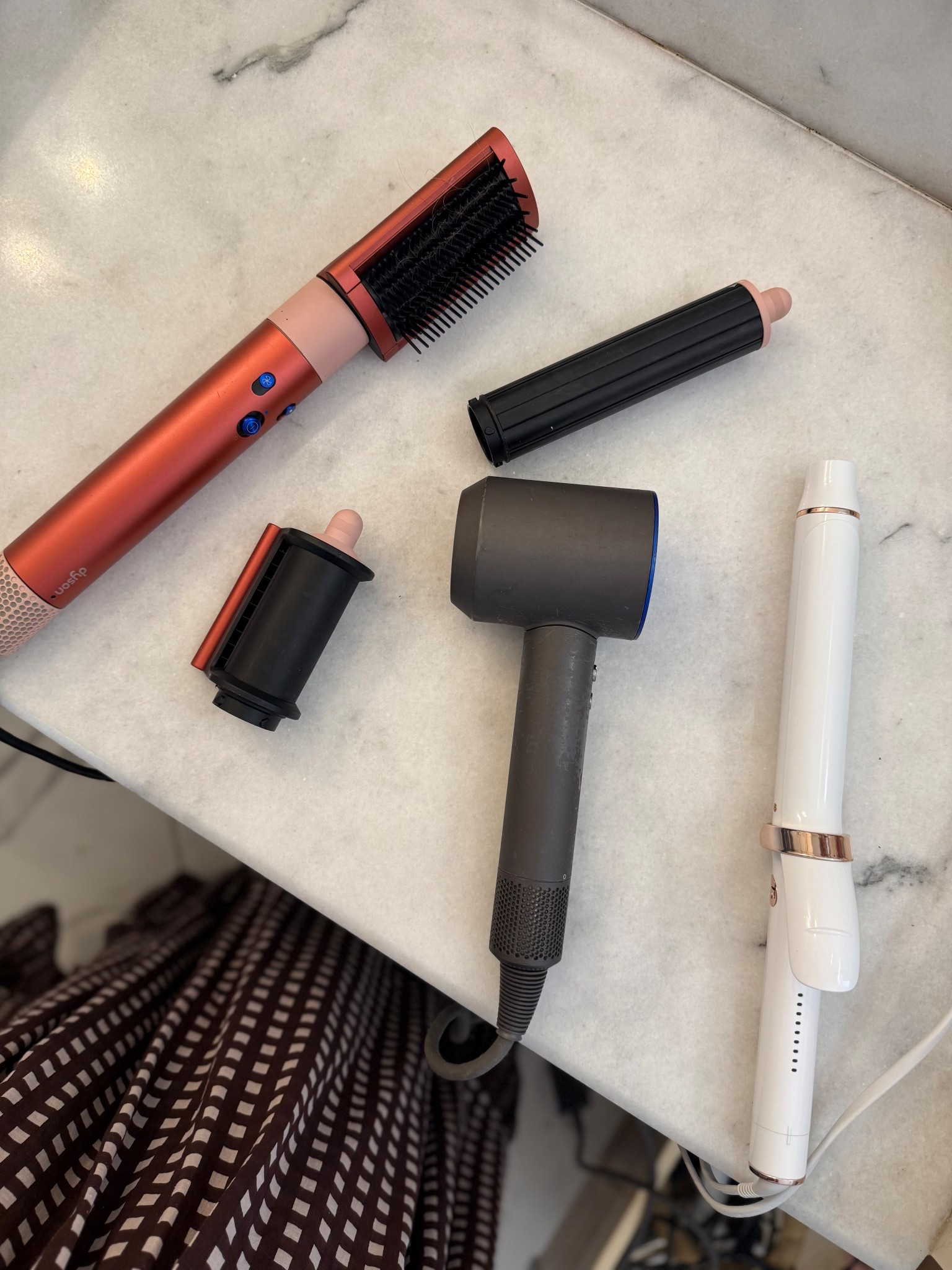 My three must-have hair tools! 

T3 Curling Iron - This is the #1 tool I get asked about most. It gives shiny, bouncy curls that actually last, and it’s so easy to touch them up the next day without starting over. I’ve used it for years and just replaced mine!

Dyson Supersonic Dryer - I’ve had mine for 5 years and it’s still going strong. Dries fast, smooths out frizz, and just feels way gentler. Plus, before this I was buying a new dryer every year, so it’s actually saved me money.

Dyson Airwrap - I use this all the time with the brush attachment—it helps dry while keeping frizz down. If I want a big blowout look instead of curls, this is what I reach for.

#LTKBeauty #LTKSeasonal