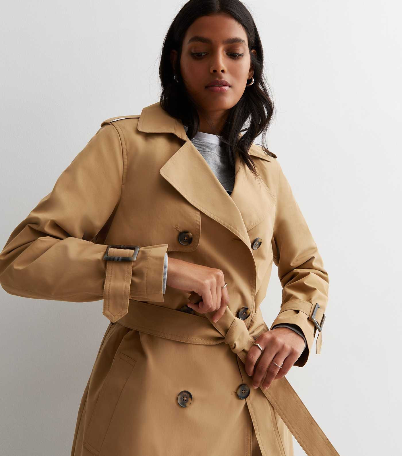 Camel Formal Belted Trench Coat | New Look | New Look (UK)