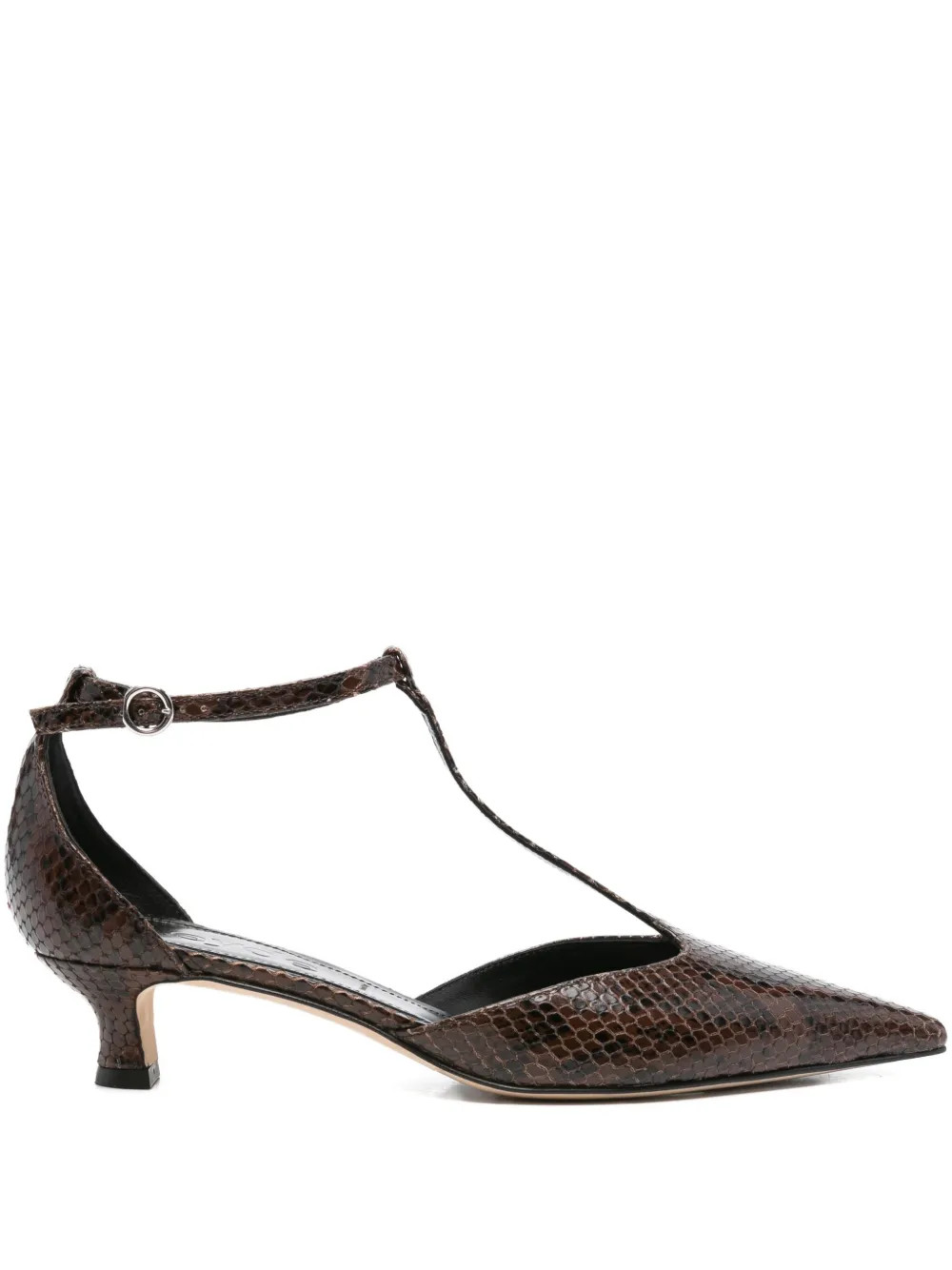 escarpins en cuir à effet peau de serpent 30 mm | Farfetch Global