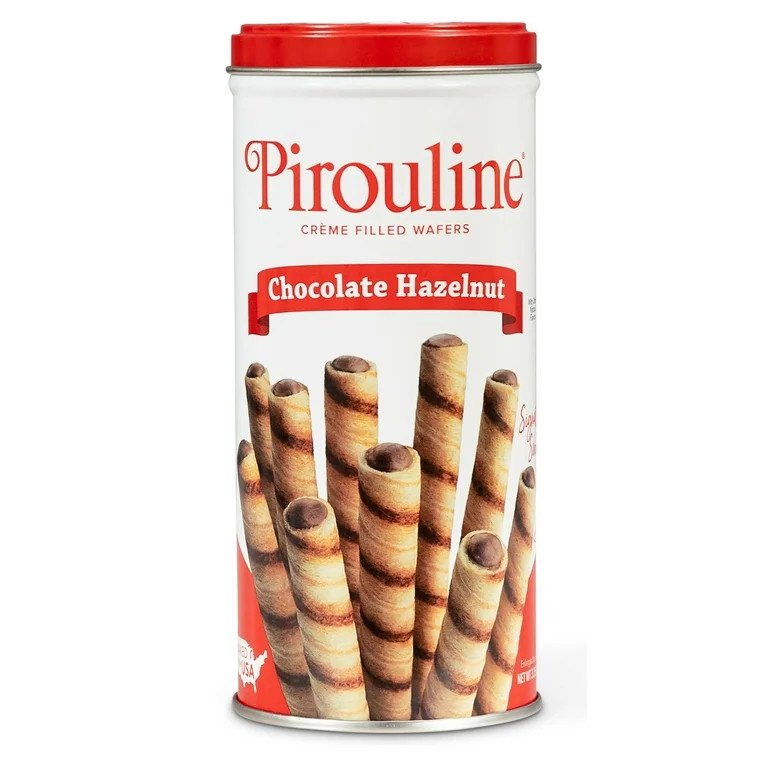 Pirouline Chocolate Hazelnut Creme Filled Wafer Cookies, 3.5oz Tin. Holiday Gifts. | Walmart (US)