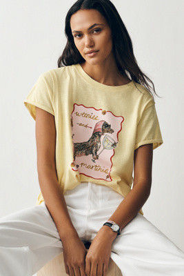 Nikki Ackerman Caitlin Boxy Tee by Maeve | Anthropologie (US)