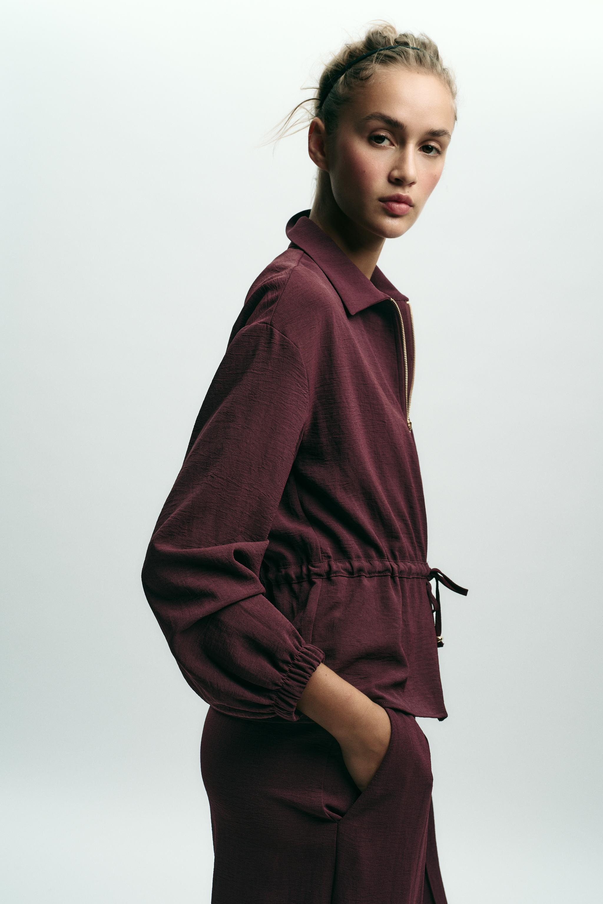 SEAM WIDE LEG PANTS | Zara US