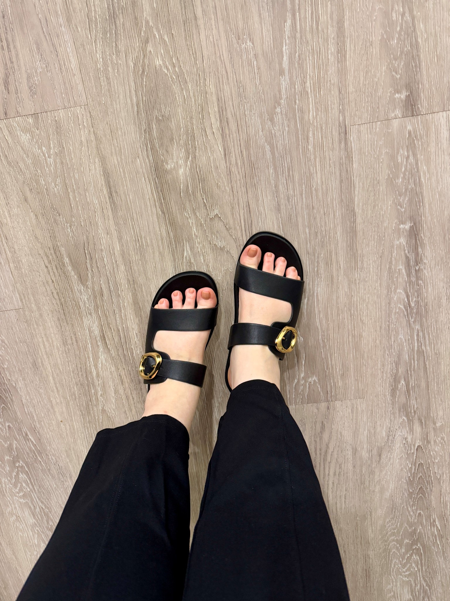New sandals for spring and the best nude nail polish!

#rebekahelizstyle 

#LTKootd #LTKBeauty