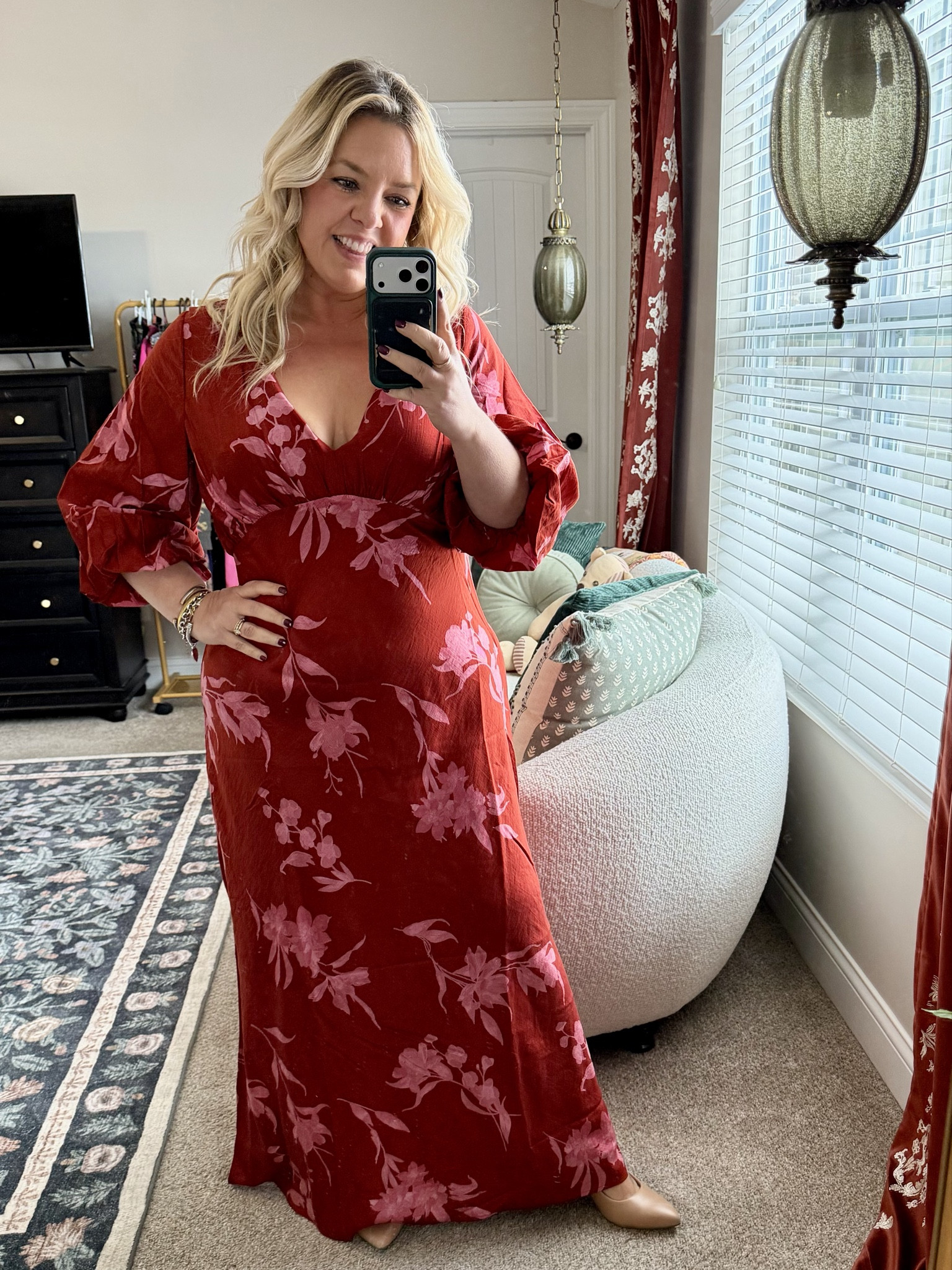 This red floral maxi dress from Target is giving bombshell!!! It fits curves like a glove! I sized down to a medium from my usual lg & I’m 5’2” so it’s petite friendly! 

#LTKPetite #LTKHoliday #LTKMidsize