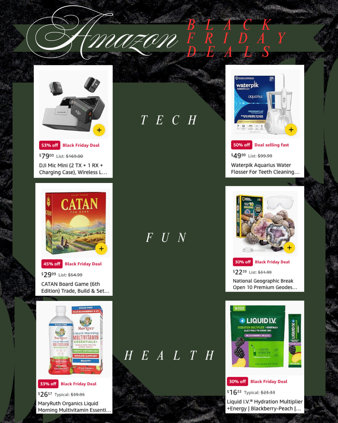 Amazon Black Friday Deals 

 #LTKCyberWeek #LTKGiftGuide #LTKSaleAlert