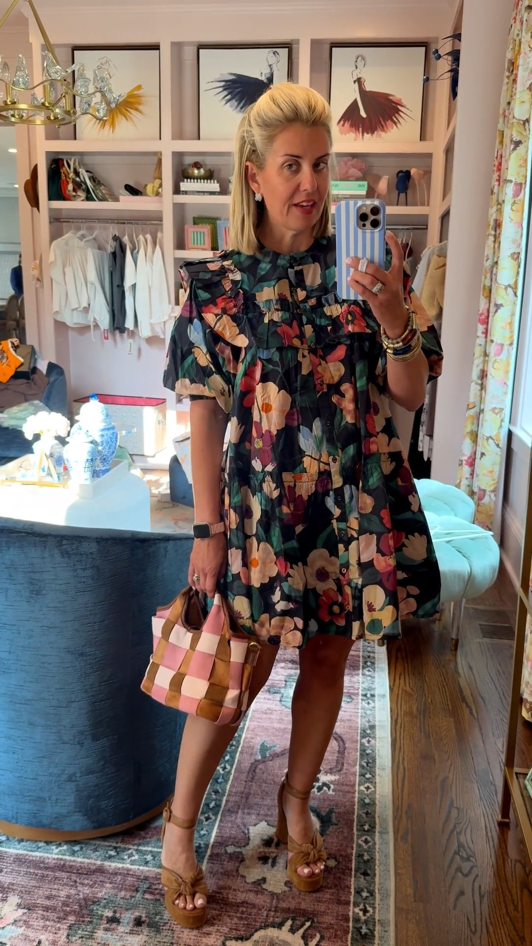 Summer to fall perfection- My favorite Cleobella style dress. I always get it when any new print comes out! I’m in a small dress and 8 shoes. 

CODES:
Cleobella - mixandmatch15 
Allie + Bess - Catherine20
Loopy -mixandmatchmadness

#LTKOver40 #LTKPetite #LTKootd #LTKootd #LTKdayinmylife #LTKSeasonal #LTKvlog