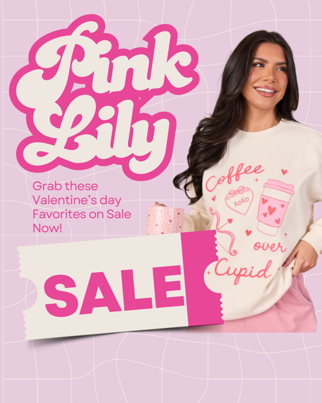 💕 @PinkLily is having a Valentine’s Day SALE and I’m obsessed. 💕
Cozy sweats, the cutest graphic crews, and all the pink-girl energy 💗
Perfect for coffee dates, school drop-off, or lounging in style ☕✨

👉 Grab these Valentine’s favorites on sale now before they’re gone 💘
Linked everything here 👇

#PinkLily #ValentinesDaySale #CozyChic #EverydayStyle #LTKSale #PinkObsessed #MomStyle #CasualCute 

 #LTKValentine #LTKootd #LTKSaleAlert