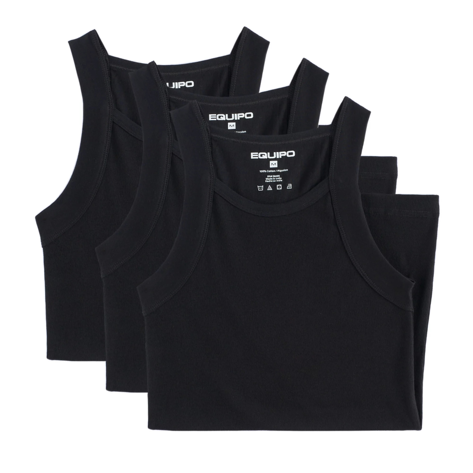 Men's Equipo 3-pack Solid Ribbed Tank Top A-Shirts | Kohl's