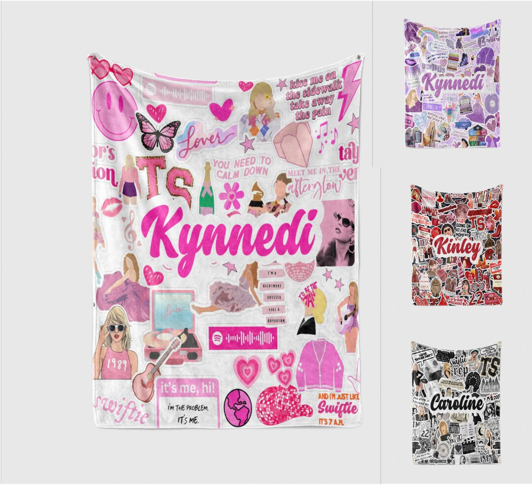 SALE Personalized Name Blanket, Personalized Taylor Swift Blanket, TS Name Blanket, Personalized ... | Etsy (US)