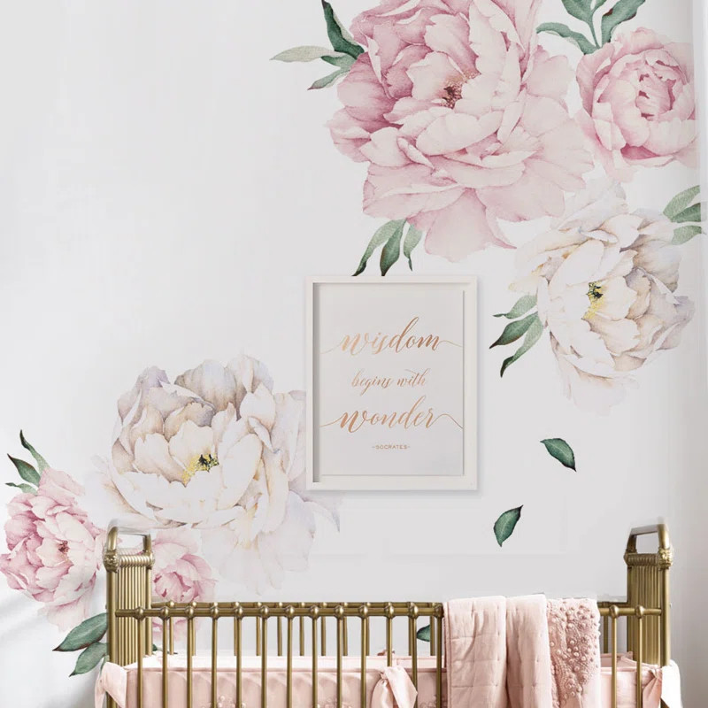 Peony Flowers Wall Decal | Wayfair North America