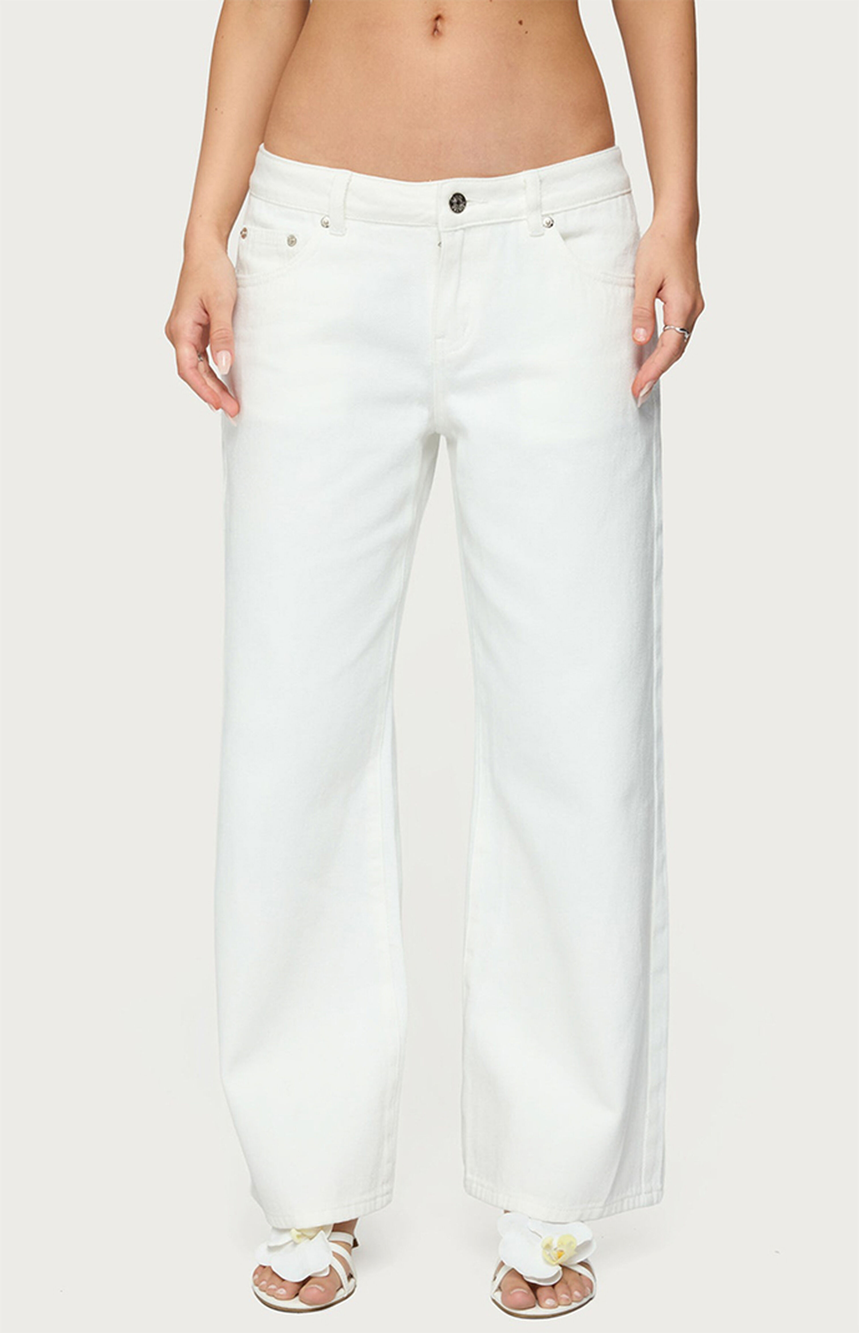 Edikted Petite Roman Low Rise Slouchy Jeans | PacSun