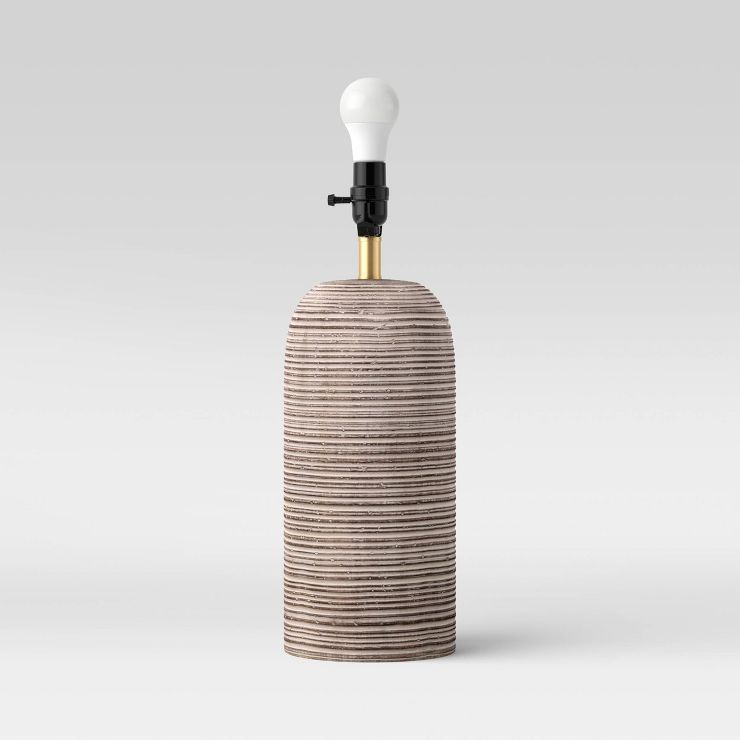 Faux Wood Lamp Base Brown - Threshold™ | Target