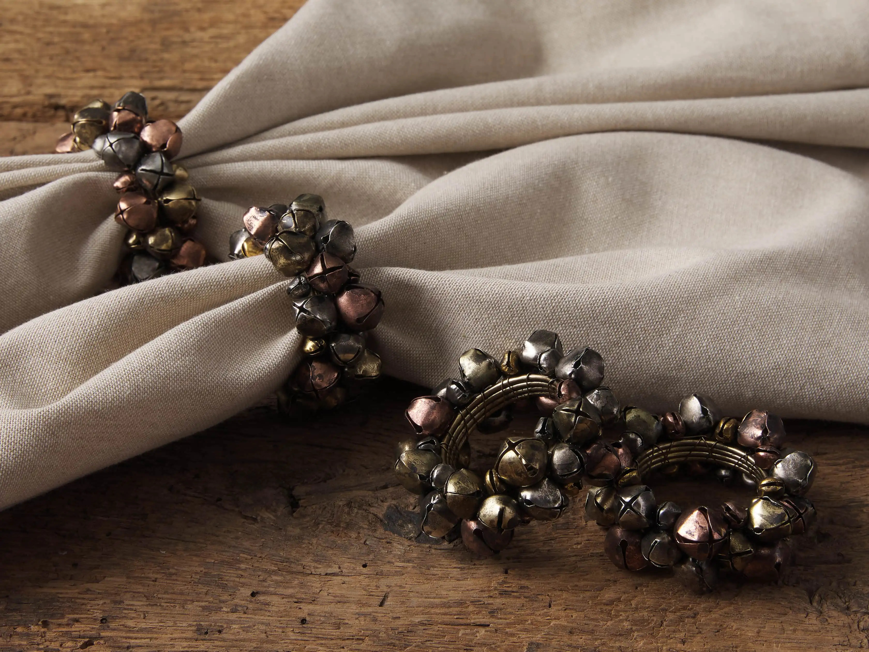 Jingle Bell Napkin Rings (Set of 4) | Arhaus