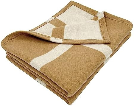 Wool Blanket & Throws 90% Wool Warm Blanket Soft Couch Blankets 75"x55" Twin Throw Blankets for L... | Amazon (US)