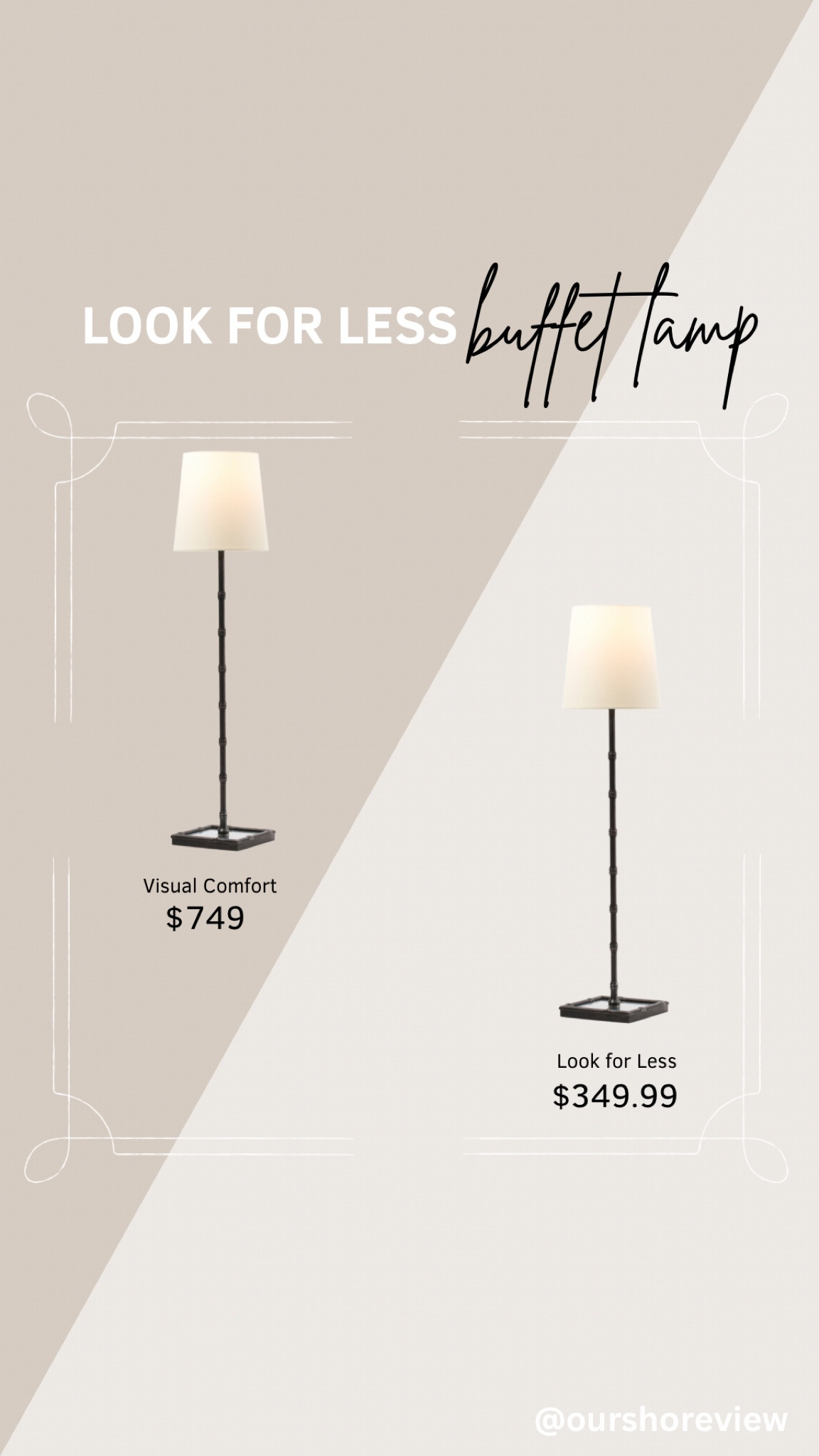 Exact same table lamp but much different price. This Visual Comfort buffet lamp is not only beautiful but has exquisite quality. Run as this deal won’t last long before it sells out. 

Visual Comfort Grenol Buffet Lamp

#LTKSaleAlert #LTKHome #LTKStyleTip