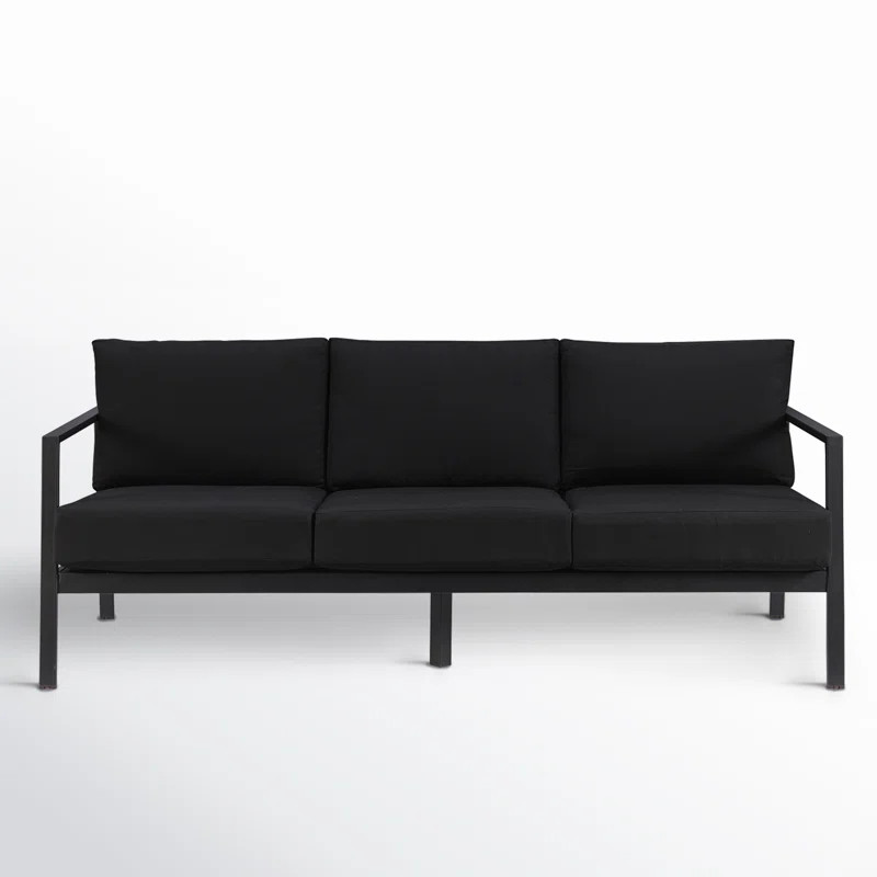 Armando 75” Aluminum Outdoor Sofa with Sunbrella Cushions | Wayfair North America