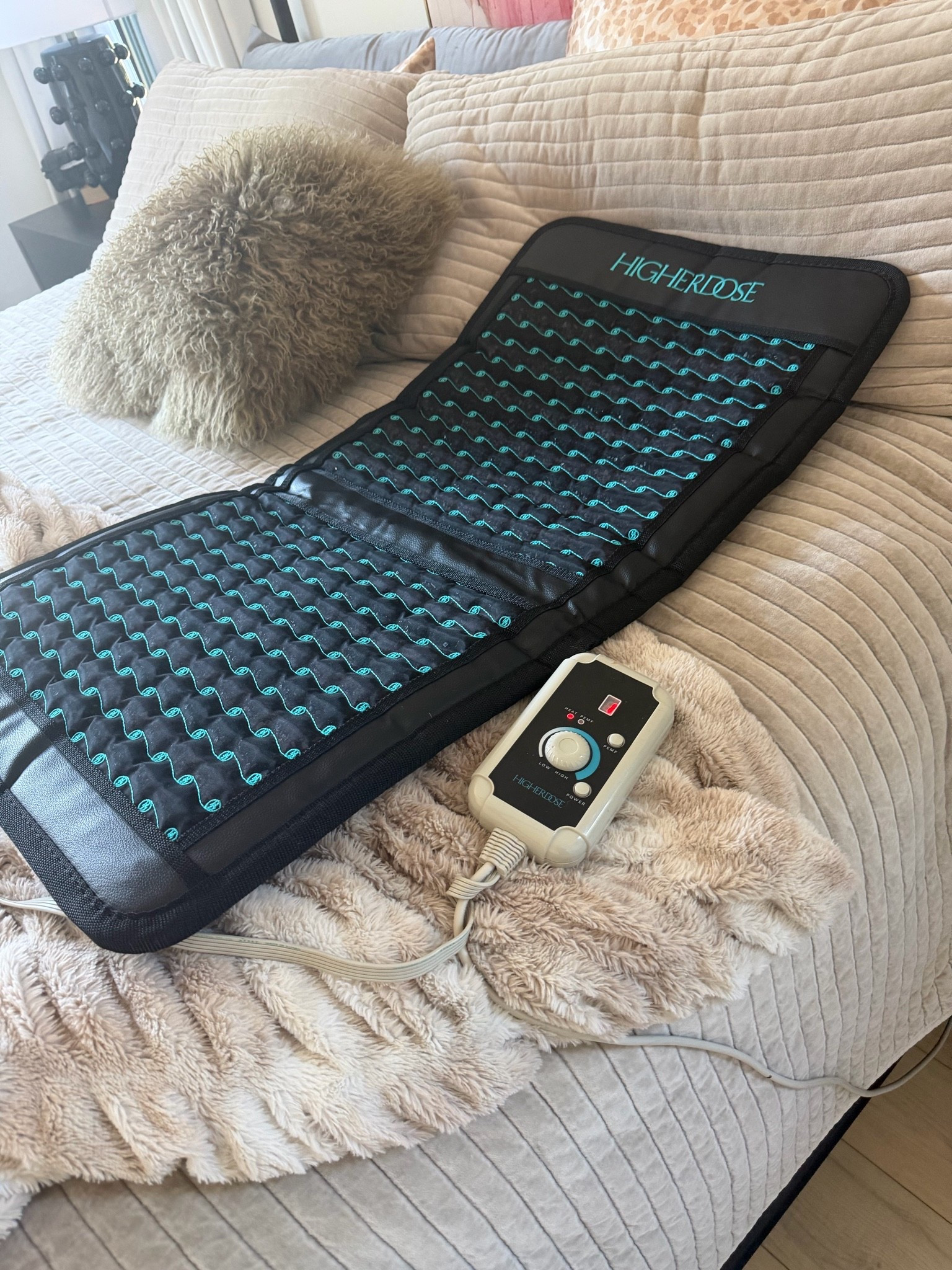 I meditate every day on this PEMF mat and here’s why ￼👇🏻

•Helps calm the nervous system
•Makes it easier to relax and mentally slow down
•Helps you feel more grounded and present
•Helps deepen relaxation during meditation
•Helps create a more calming, spa-like environment
•Helps reduce stress and tension
•Helps support deeper breathing and mindfulness
•Helps me fully unplug and settle my mind faster

#LTKdayinmylife #LTKselfcare #LTKOver40