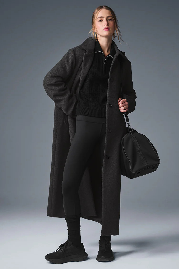 Wool Metro Long Coat | Alo Yoga