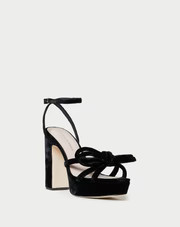 Melany Black Platform Bow Heel | Loeffler Randall