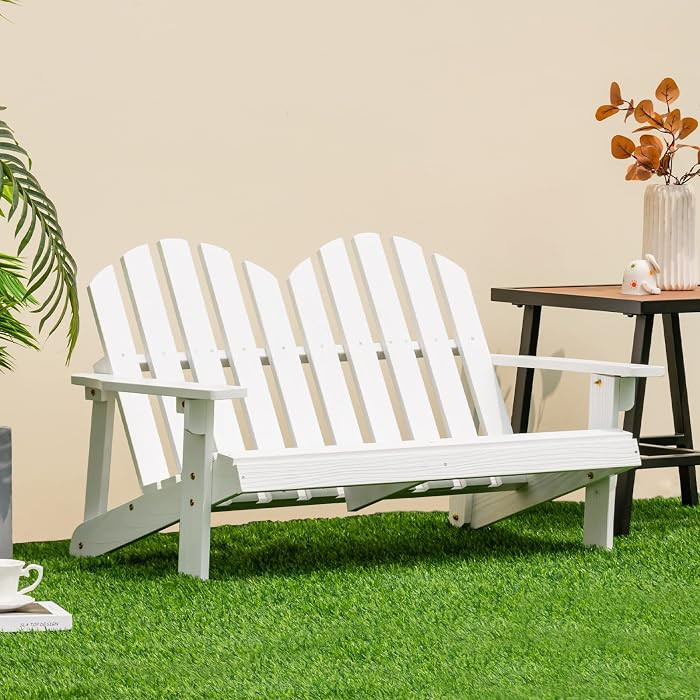 Giantex Kids 2-Seat Adirondack Chair - Fir Wood Double Loveseat with High Backrest, Arm Rest, 300... | Amazon (US)