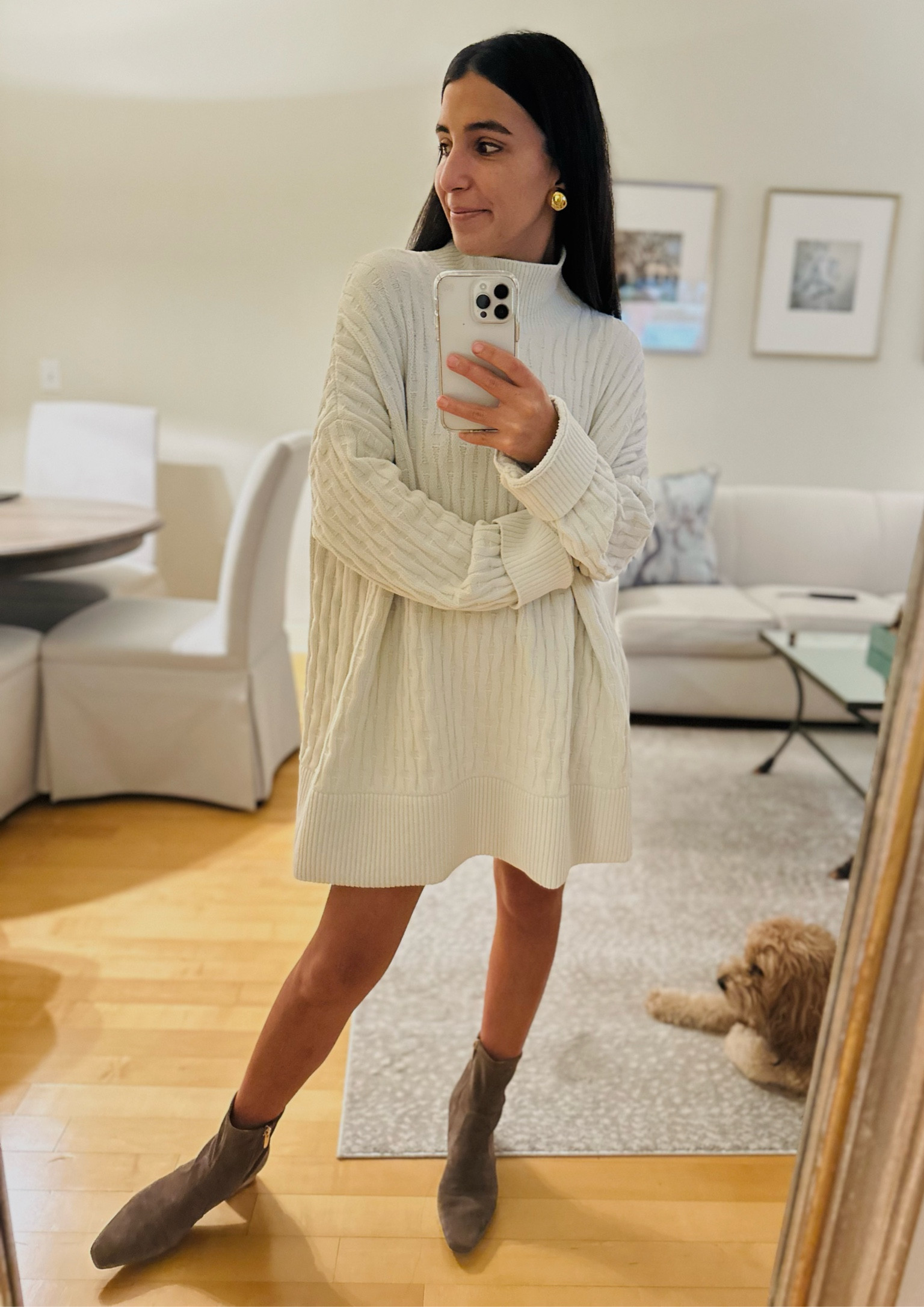Oversize this sweater to make a dress🤍

#LTKSeasonal #LTKCyberWeek