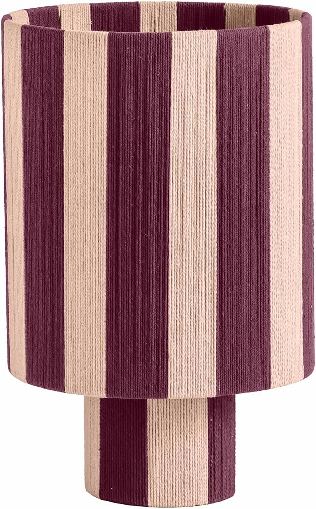 Tov Furniture Guinevere Purple and Pink Striped Cotton Table Lamp | Amazon (US)
