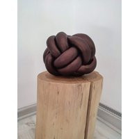 Knot Pillow, Dark Bronze Modern Pillows, Cushion, Decorative Floor Cushions, Scandinavian | Etsy (UK)