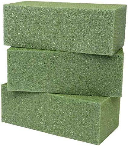 Premium Dry Floral Foam Blocks - Green Foam for Flower Arrangements 3pk, Styrofoam Block for Arti... | Amazon (US)