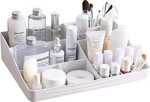 Cq acrylic Vanity Desktop Makeup Organizer and 20 grid as a Lipstick Organizers and Makeup Brush ... | Amazon (US)