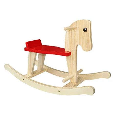 Wooden Rocking Horse SYNTECSO Rocking Horse Kids Ride-On Toys for Toddlers 1-3 Year Children Birthda | Walmart (US)
