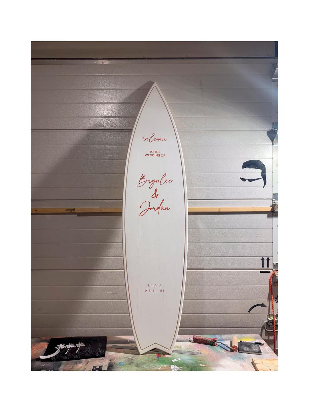 Custom Wooden Surfboard Wedding Guest Book – Personalized Beach Wedding Decor & Unique Keepsake... | Etsy (US)