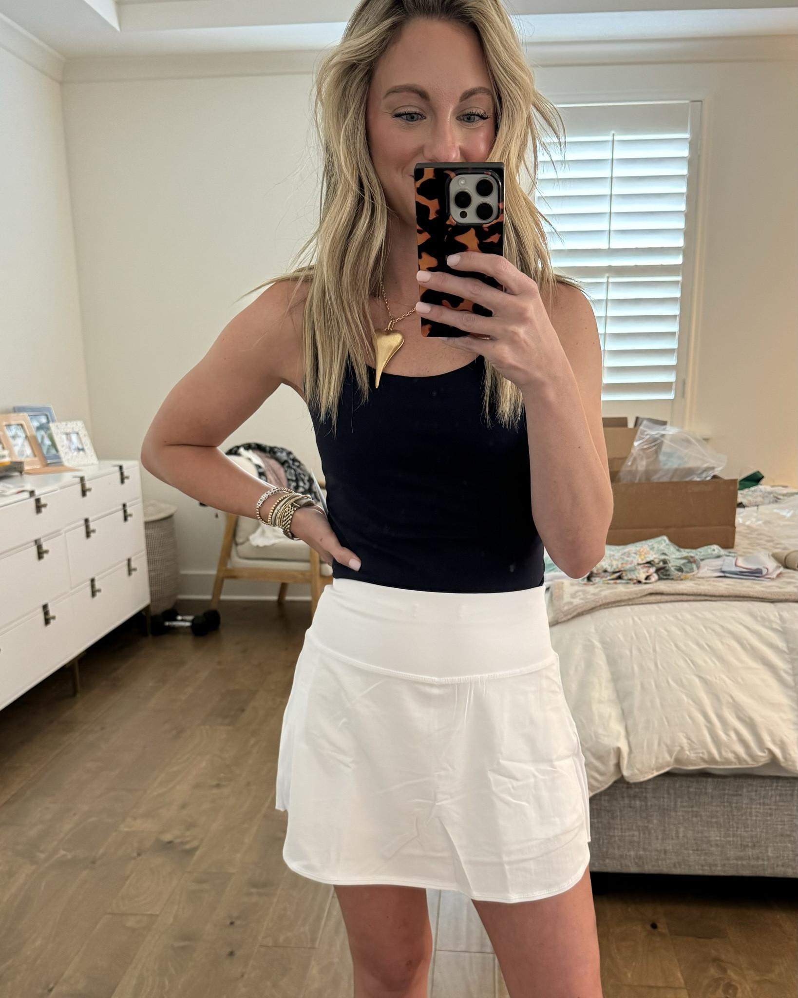 Just got these two pieces from Amazon and LOVE! This skirt is the same skirt as the pink one I linked recently but this one is white!

This is a navy tank and I love the back of it! So pretty and legit looks &  feels like Lulu but it’s half the cost. Also, love the length! It’s padded and comes in a bunch of cute colors!

#LTKFitness #LTKTravel #LTKActive