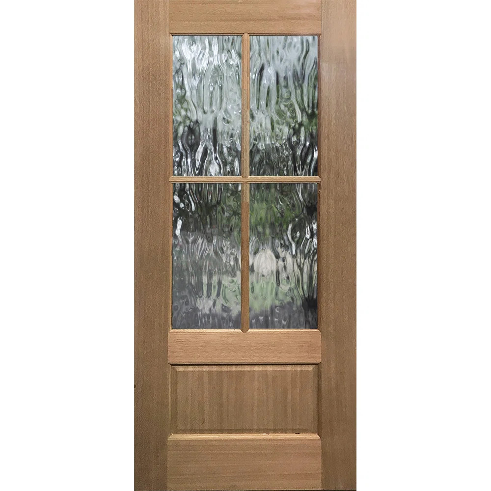 4 Lite TDL Mahogany Slab Front Door | Wayfair North America
