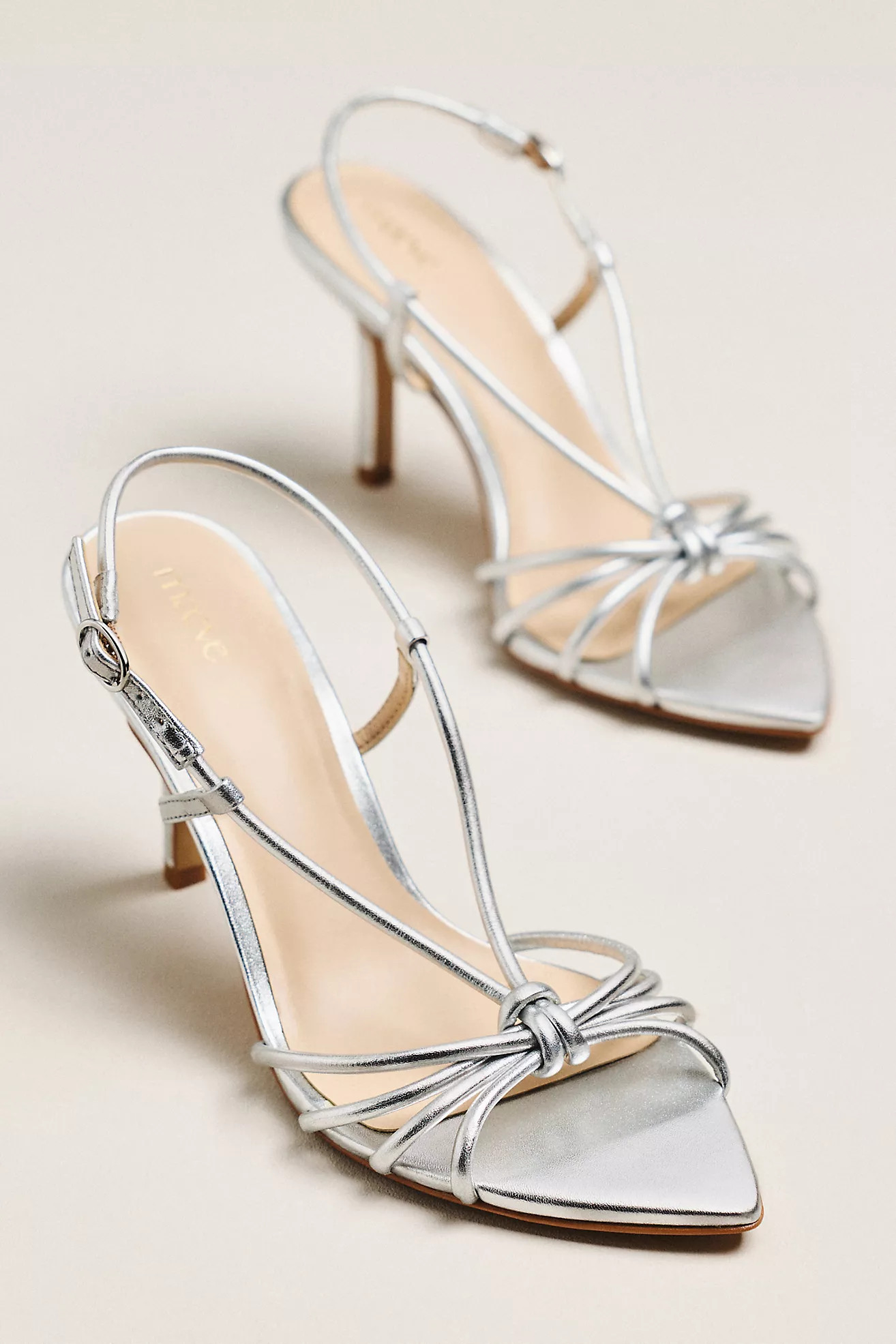 Maeve Strappy Pointed-Toe Heels | Anthropologie (US)