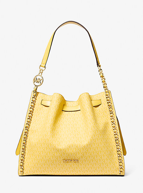 Mina Large Signature Logo Chain Shoulder Bag | Michael Kors US