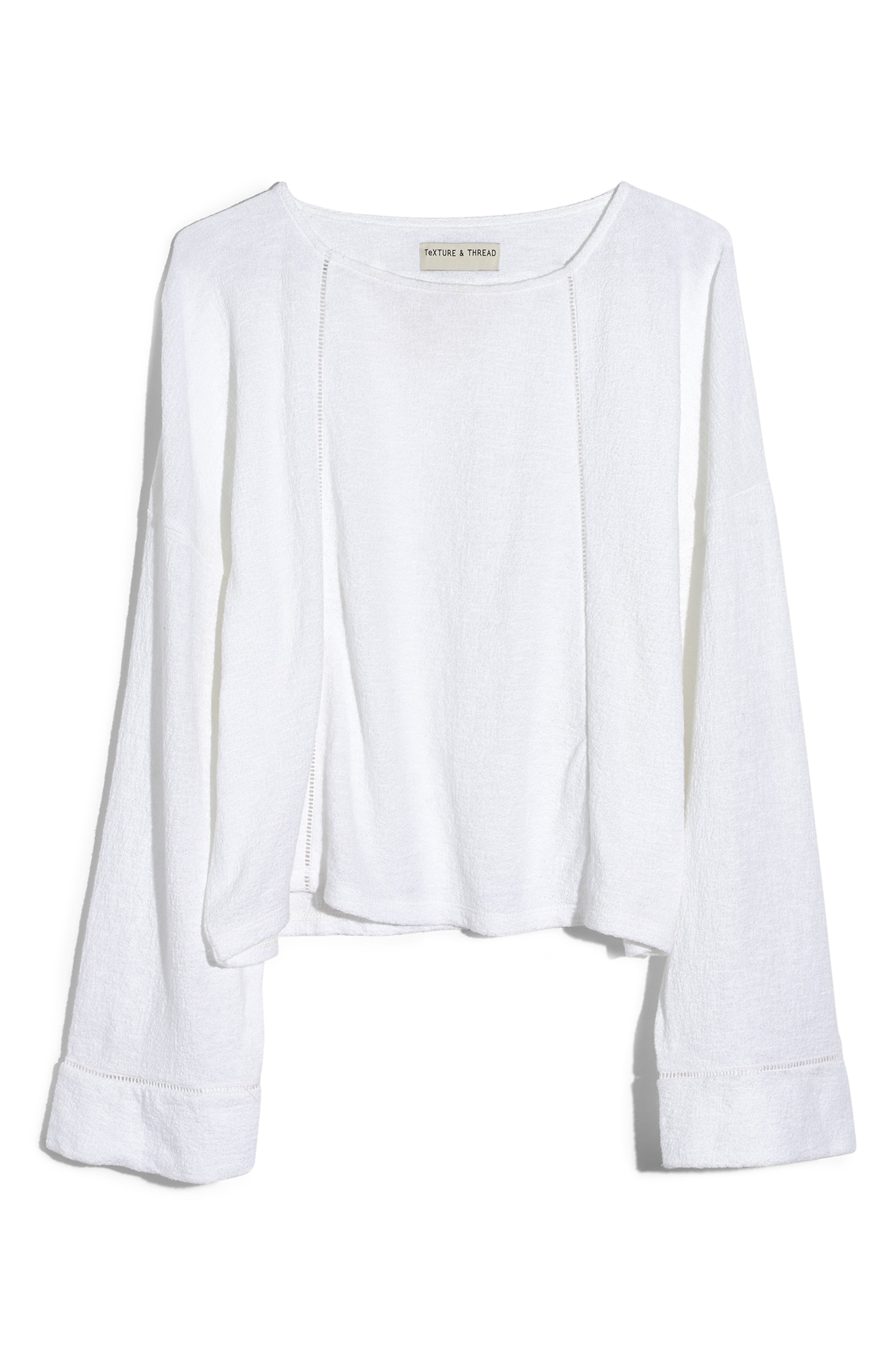 Texture & Thread Eyelet Inset Top | Nordstrom