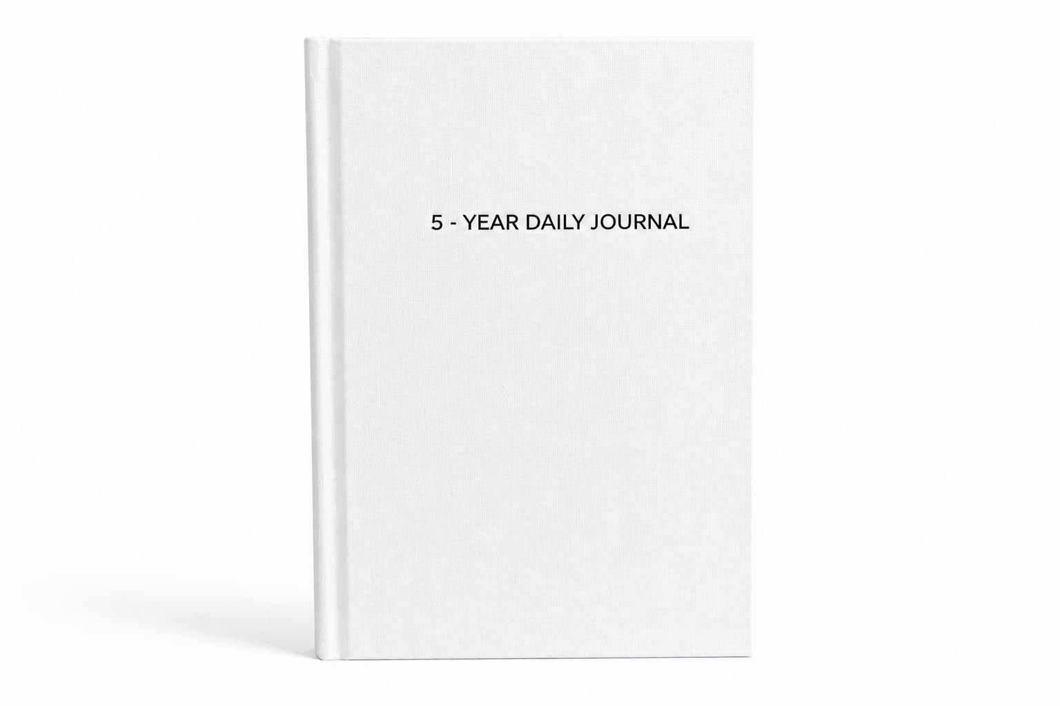 5-Year Daily Journal – Linen Hardcover A5 Wellness, Habit & Reflection Journal with Easy Daily Entries for Goal Setting, Personal Growth & Mindfulness (Latte) | Amazon (US)