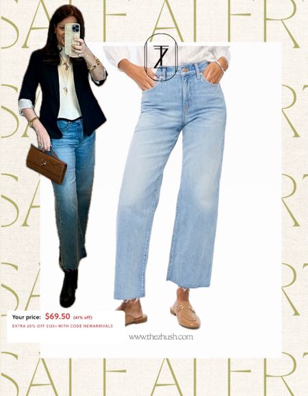 Cropped wide leg jeans back in stock on sale! 

#LTKStyleTip #LTKFindsUnder100 #LTKSaleAlert