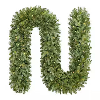 Home Decorators Collection 9 ft. Grand Duchess Twinkling Balsam Fir LED Pre-Lit Artificial Christ... | The Home Depot