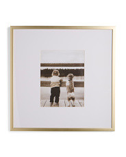 24x24 Matted To 11x14 Thin Metallic Portrait Wall Frame | TJ Maxx