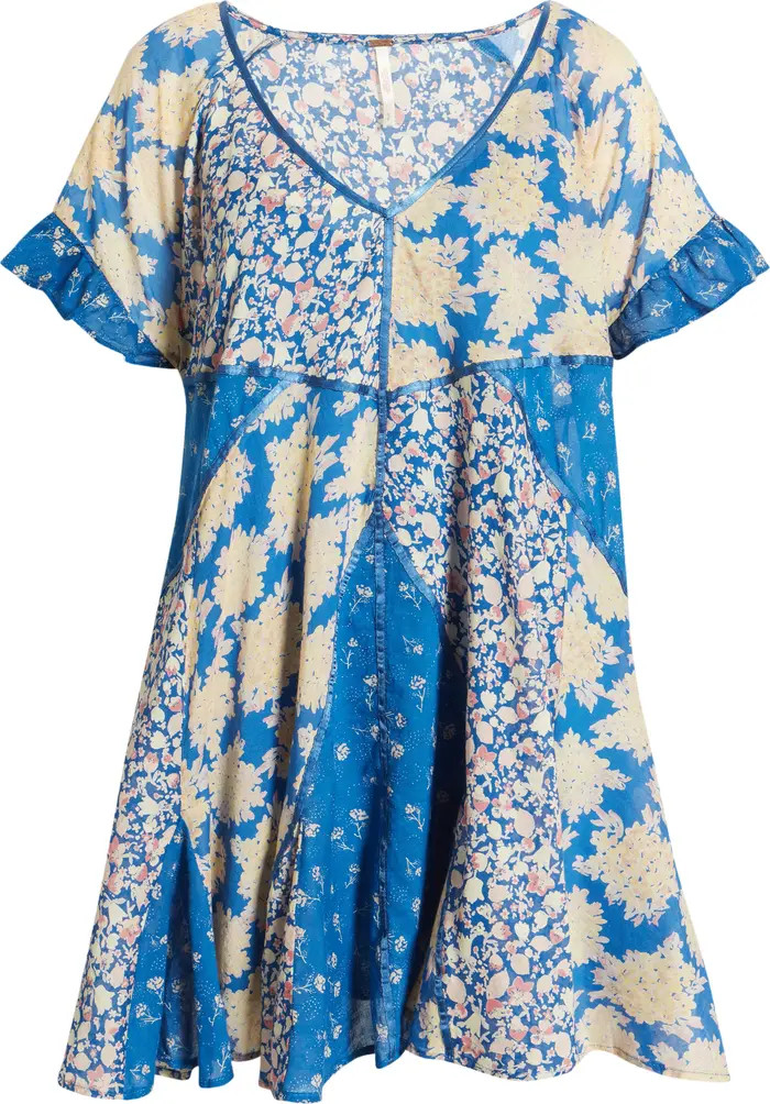 Free People Wildflower Patchwork Cotton Minidress | Nordstrom | Nordstrom