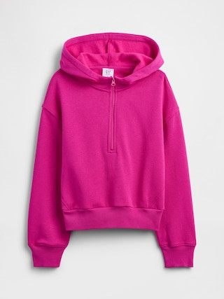 Kids Relaxed Half-Zip Fleece Hoodie | Gap Factory | Gap Factory