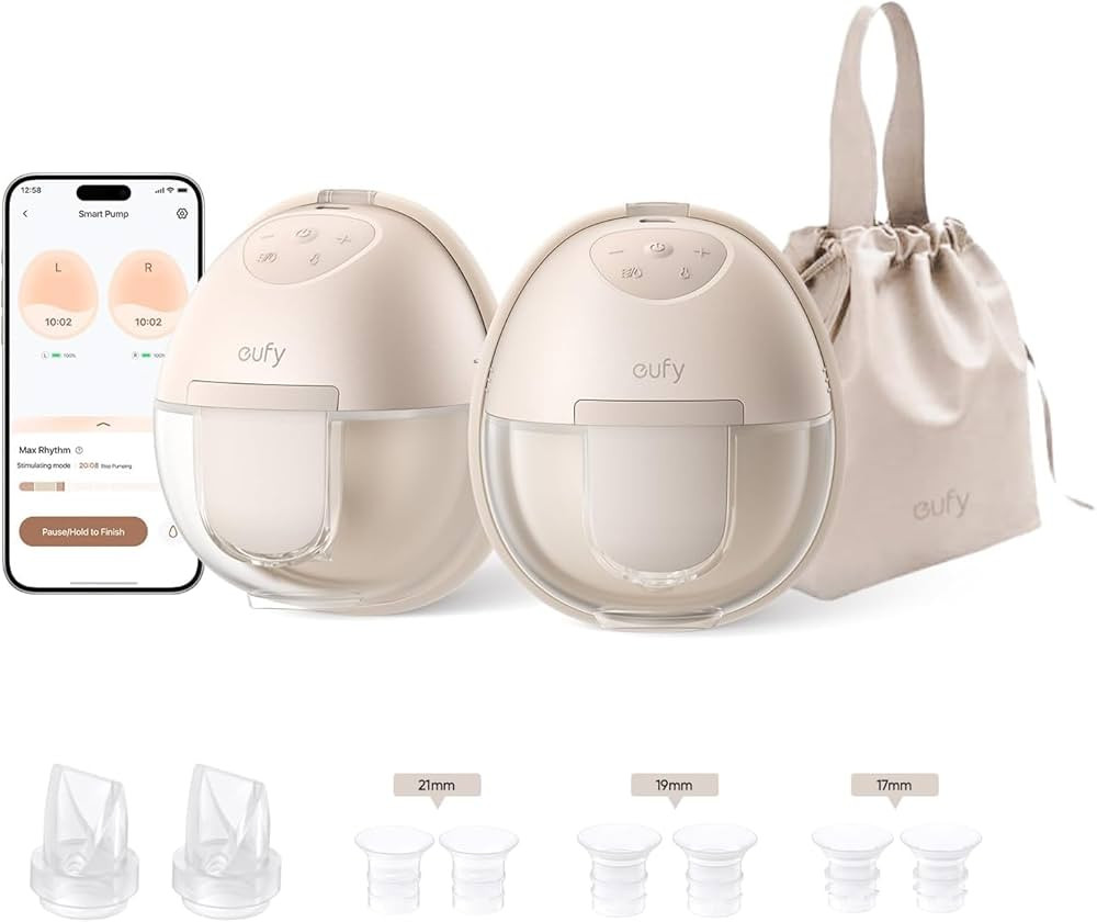 eufy Security Wearable S1 (T8D02), Electric Hands-Free Breast Pump, Hospital-Grade Suction, Leak-... | Amazon (US)