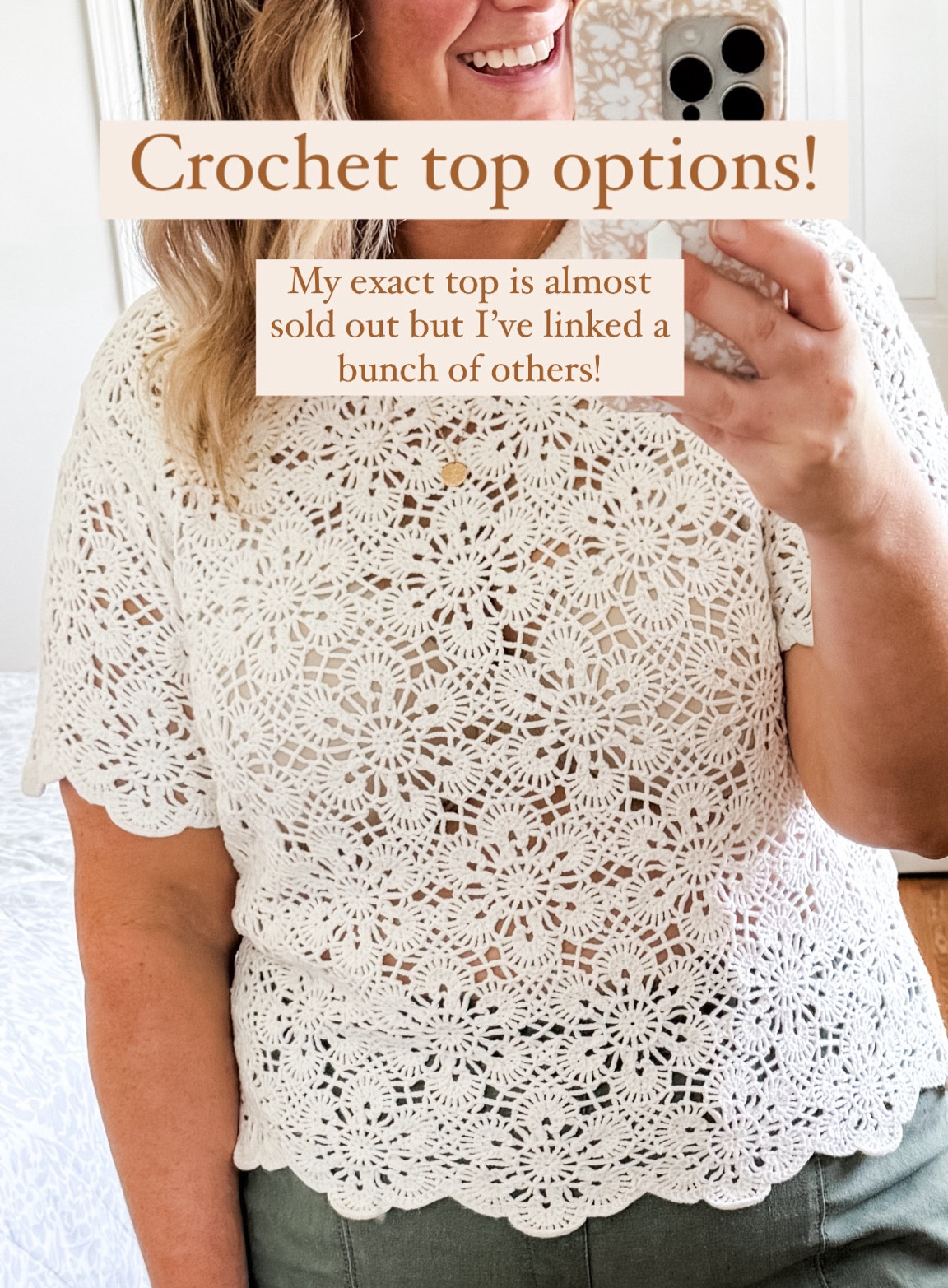 A crochet top is such a versatile piece!  Linking a variety.  

#LTKFindsUnder50 #LTKMidsize #LTKSeasonal