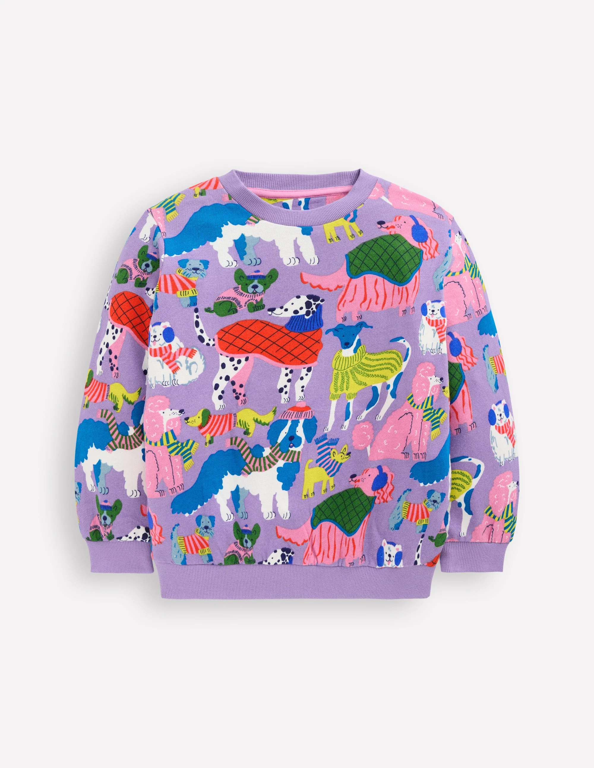 Printed Sweatshirt-Cosy Pups | Boden (US)