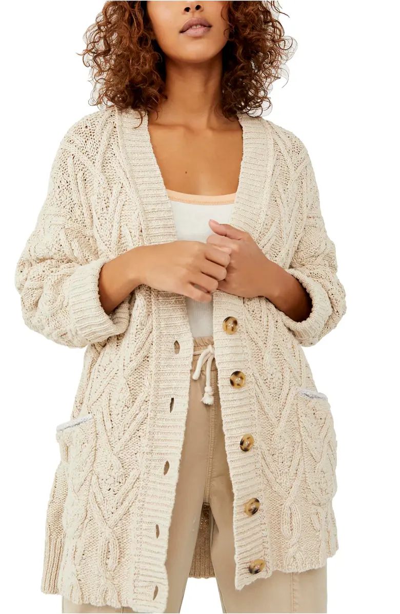 Montana Cable Cotton Cardigan | Nordstrom