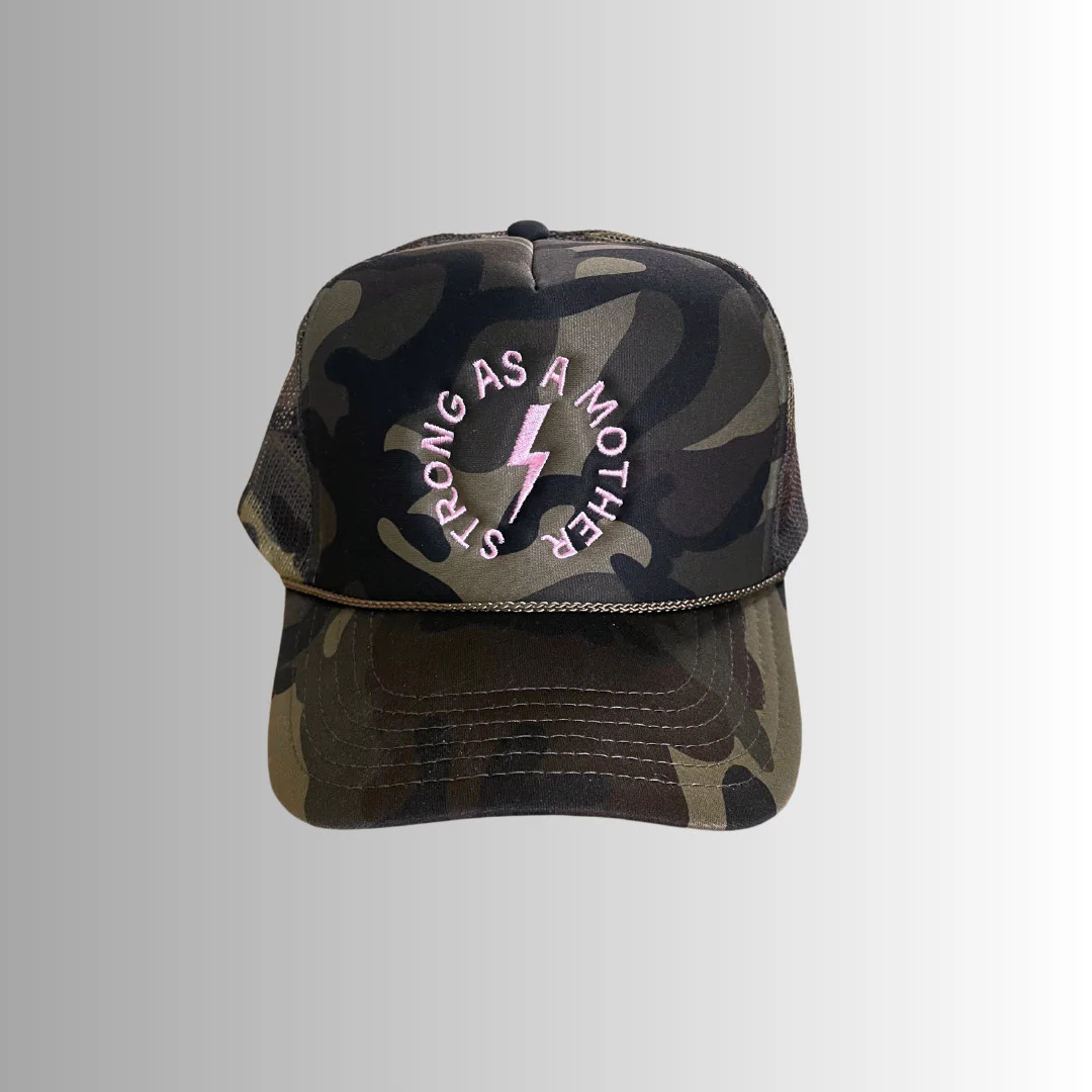 Strong as a mother® Embroidered Trucker Hat - Camo | Mother Hats